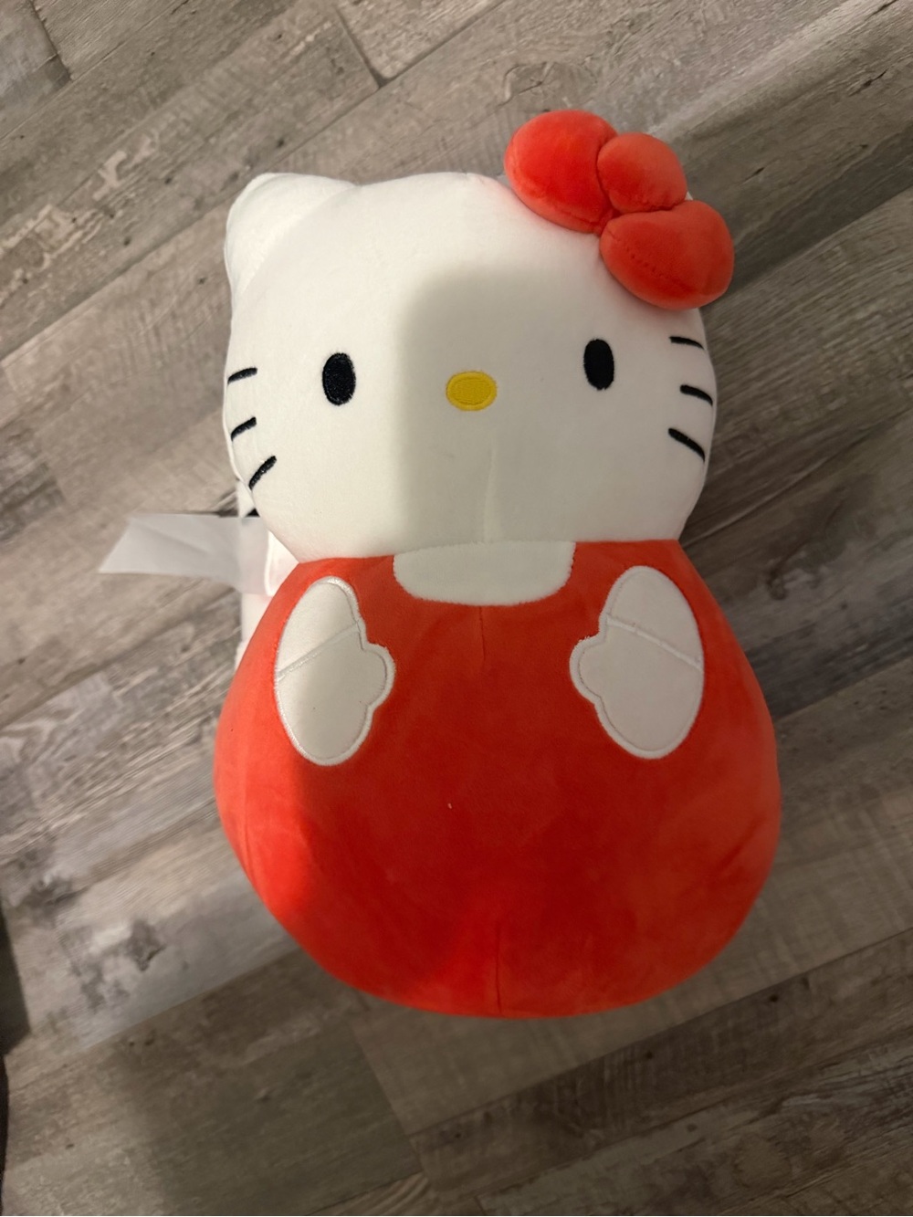 Hello Kitty White Plush Throw with Red and Black Accent